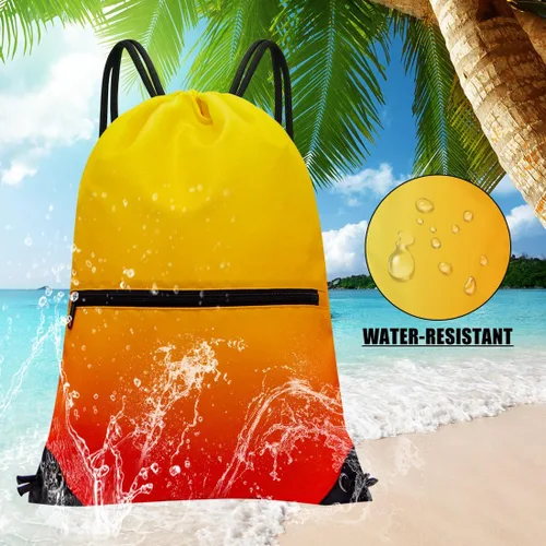 Miniatura 6 de HOLYLUCK - Mochila, bolsa deportiva con cordón ajustable para gimnasio