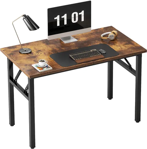 Miniatura 43 de Need AC5 Series - Escritorio plegable para computadora (39.4/47/55/63) pulgadas Teca y negro