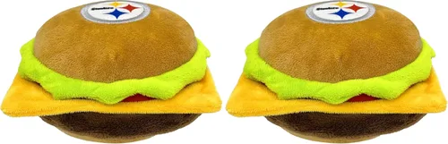 Miniatura 19 de NFL SAN Francisco 49ERS - Juguete chirriante de hamburguesa de queso para perros y gatos, juguete de peluche para perros y gatos con chirriador