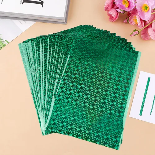Miniatura 17 de Briartw Papel de Aluminio Termoadhesivo 20x29cm Paquete de 50 Hojas Papel Reactivo para Sellado en Caliente por Impresora Láser y Laminadora