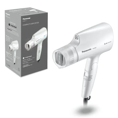 Miniatura 13 de Panasonic Nanoe - Secador de pelo compacto EH-NA2C-W (blanco) - Tecnología japonesa Nanoe, secador de pelo plegable de viaje con boquilla oscilante