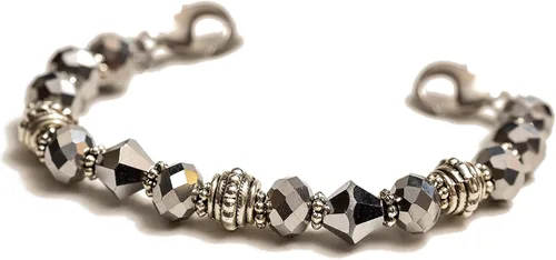 Miniatura 50 de Pulsera elástica de alerta médica, pulsera de identificación médica de repuesto intercambiable, etiqueta de identificación no incluida, cristales