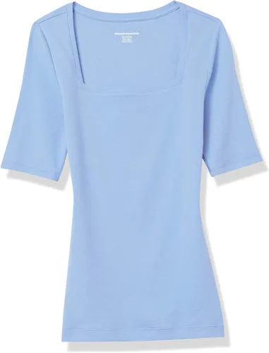 Miniatura 9 de Amazon Essentials - Camiseta de manga corta y cuello cuadrado para mujer