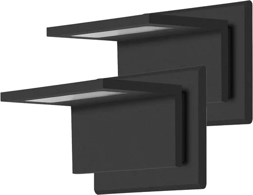 Miniatura 10 de Lámpara de pared LED para exteriores, lámpara de montaje en pared, moderna lámpara de iluminación, lámpara de aluminio gris para porche, puerta