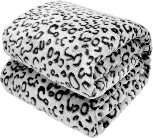 Miniatura 62 de Manta en blanco y negro, suave, cálida y acogedora para asiento de automóvil, cochecito, viajes, decoración de dormitorio para todas las estaciones