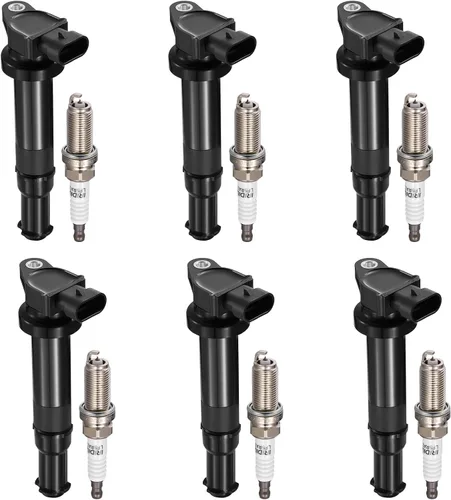 Miniatura 30 de BDFHYK Bobinas de encendido UF611 y bujía iridio XP6203 compatible con Hyundai Equus Genesis Sonata Tucson Kia Borrego K900 Optima Sorento V8 l4