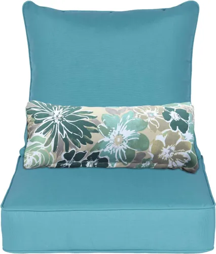 Miniatura 17 de Aoodor Cojín para silla de exterior, 22 x 24 pulgadas, resistente al agua, resistente a la decoloración, cojines de asiento de patio con funda