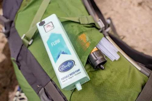 Miniatura 4 de Pacific Bay Bomba automática portátil/sistema de filtración de agua - para acampar o supervivencia en el desierto - Supervivencia de agua potable