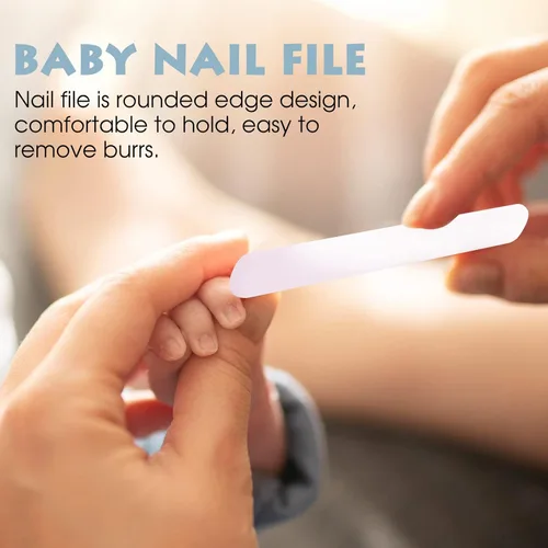 Miniatura 6 de Juego de cortaúñas para bebé con bonito estuche, kit de lima de uñas y uñas de los pies para manicura y pedicura para recién nacidos, regalo de aseo