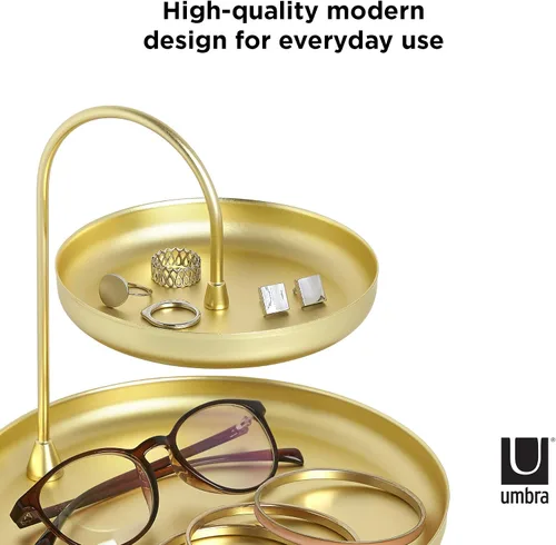 Miniatura 3 de Bandeja para accesorios en niveles de Umbra, Brass, L