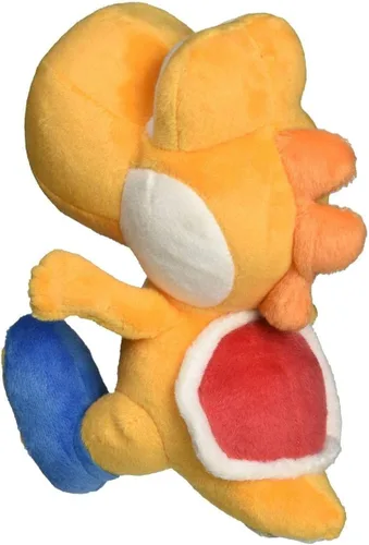 Miniatura 2 de Little Buddy 1390 Super Mario All Star Collection - Peluche Yoshi naranja de 7 pulgadas