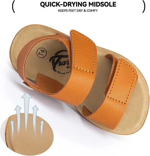 Miniatura 3 de Trary Sandalias de verano para bebés, niñas y niños, zapatos lindos para niños, sandalias ligeras con punta abierta, sandalias para la playa