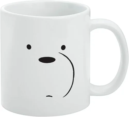 We Bare Bears - Taza de café de cerámica con diseño de oso de hielo, tazas de regalo novedosas para café, té y bebidas calientes, 11 onzas, color