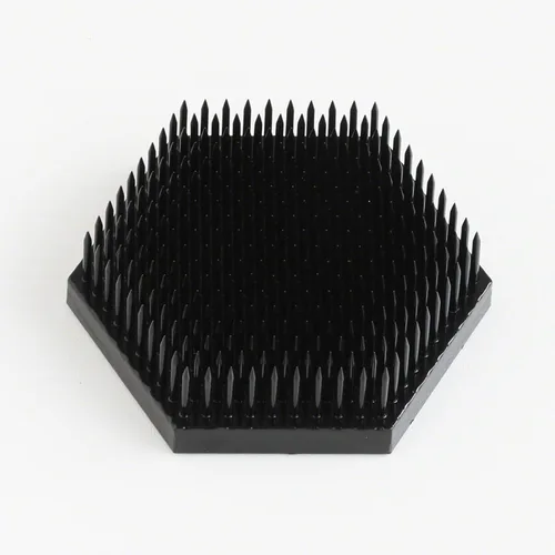 Miniatura 8 de Wazakura Soporte hexagonal japonés negro para flores Ikebana Kenzan de 2.6 pulgadas (2.677 in), hecho en Japón con diseño floral