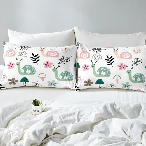 Miniatura 5 de Decoración de habitación kawaii, juego de funda de edredón arcoíris para niñas, tamaño individual, para niños y niños, lindo diseño de nubes