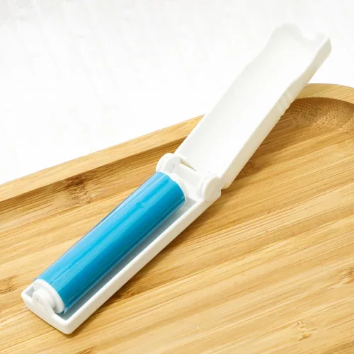 Miniatura 4 de Paquete de 2 rodillos removedores de pelo portátiles, plegables, reutilizables, para alfombras, sábanas y peines 2mix(1rojo+1azul)