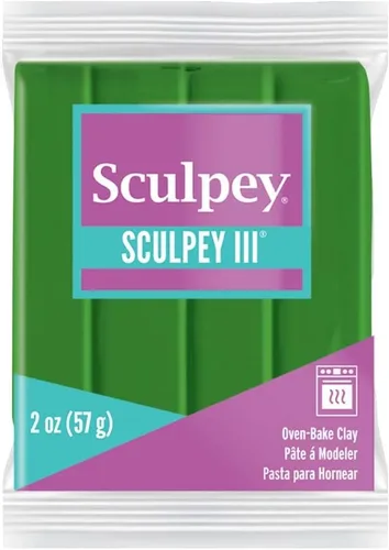 Arcilla polimérica Sculpey III, Polyform de 2 onzas Verde
