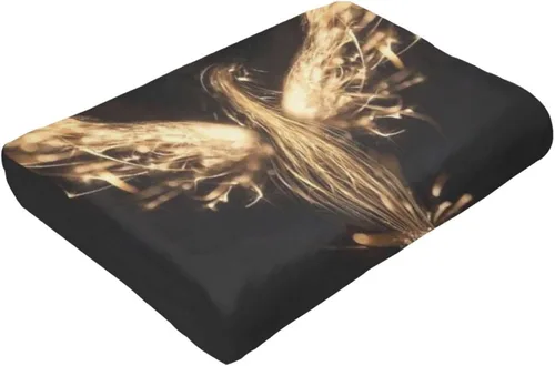 Miniatura 6 de Burning Phoenix - Manta de franela súper suave, cómoda y acogedora, manta ligera para sala de estar y dormitorio, 50 x 40 pulgadas