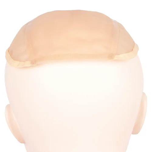 Miniatura 7 de Toupee Cap Base de encaje con piel fina transpirable para hacer pelucas, color de piel, base base para cubrir el cabello, extensión de corona de 8.2