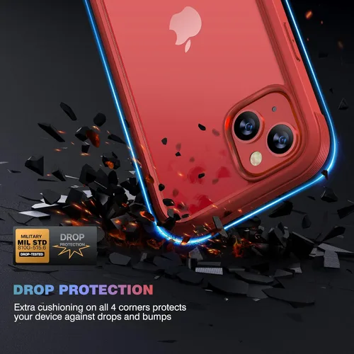 Miniatura 103 de Diaclara Funda diseñada para iPhone 16, mejorada [protección completa de la cámara], carcasa resistente de cuerpo completo con protector de pantalla