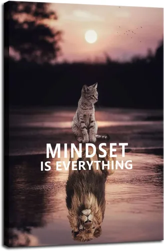 Miniatura 55 de Lienzo inspirador para pared, póster inspirador de águila animal, emprendedor, cita positiva, ilustración, decoración de oficina, marco de regalo