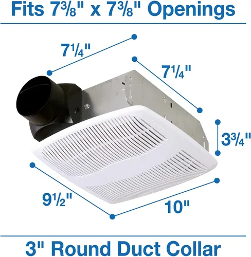 Miniatura 6 de Air King Extractor de baño, blanco AS70