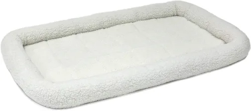 Miniatura 12 de Cama para mascotas MidWest Bolster, ideal para cajas de metal para perros, se puede lavar a máquina y secar, Gris carbón