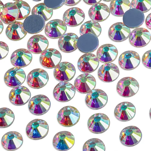 Miniatura 2 de Beadsland Hotfix - 2880 diamantes de imitación de cristal con parte trasera plana para manualidades, ropa, decoraciones de bricolaje, cristal AB