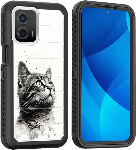 Miniatura 54 de Funda para Moto G Play 4G 2024, cuerpo completo, protección contra caídas, resistente, 3 capas, militar, resistente, duradera, para Motorola Moto G