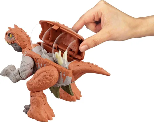 Miniatura 5 de Mattel Jurassic World Fierce Changers - Figura de acción de dinosaurio 2 en 1, juguete de doble peligro que se transforma de carnotaurio a