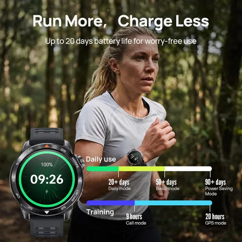 Miniatura 5 de mibro GS Pro2 - Reloj para correr con GPS de doble banda, planes de entrenamiento incorporados, AMOLED de 1.43 pulgadas, batería de 20 días y más