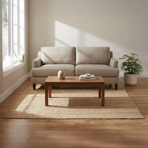 Miniatura 8 de RedEarth · Alfombra rectangular - 2'x3' de yute natural trenzada con respaldo antideslizante - Alfombra boho tejida a mano para dormitorio, cocina