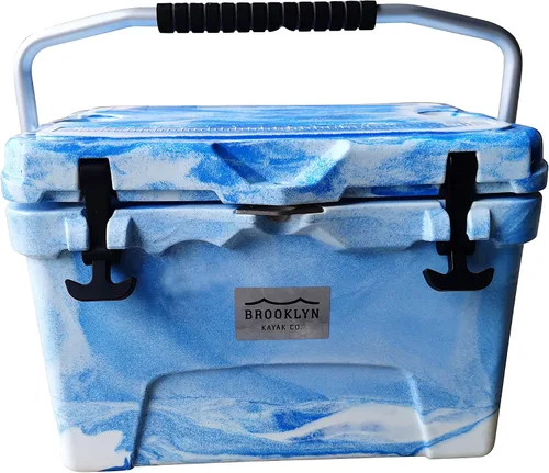Miniatura 12 de BKC Enfriador aislado rotomoldeado de 20L/45L, enfriador de hielo de 3 días, hielera ideal para pesca, canotaje, barbacoa, camping, pincnic y otras
