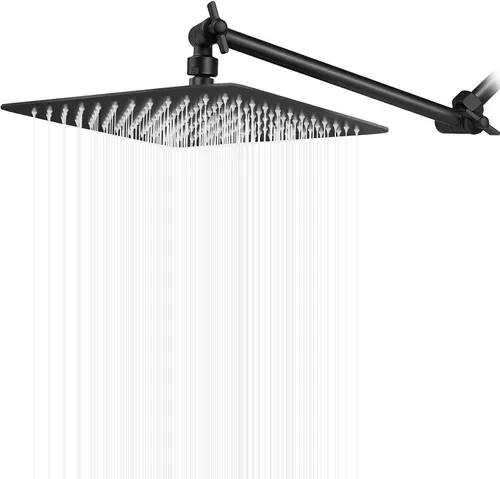 Miniatura 8 de Cabezal de ducha cuadrado grande de acero inoxidable de alta presión con brazo de ducha, cascada, cobertura de cuerpo completo, fácil de limpiar e