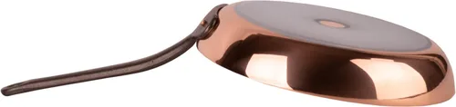 Miniatura 3 de Sartén de cobre puro de paredes gruesas para estufas de inducción sartén de cobre macizo sin recubrimiento (M 9.5 in)