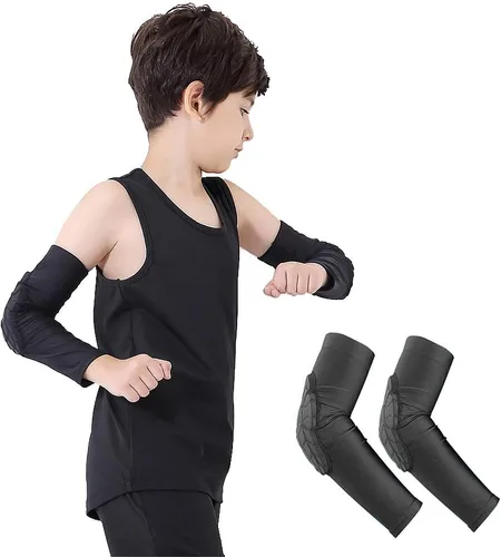 Miniatura 7 de Luwint Rodilleras de voleibol para niños, para niños y niñas, protección de codo para fútbol, baloncesto, béisbol, bolos, tenis, hockey, deportes, 1