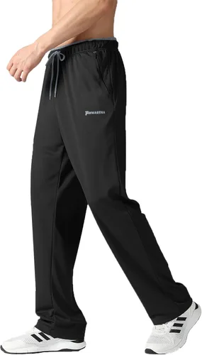 Miniatura 50 de Pantalones deportivos para hombre con bolsillos con cremallera, pantalones deportivos ligeros, pantalones de entrenamiento holgados atléticos