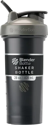 Miniatura 31 de BlenderBottle Classic V2 Botella mezcladora perfecta para batidos de proteínas y preentrenamiento, 28 onzas, color ciruela