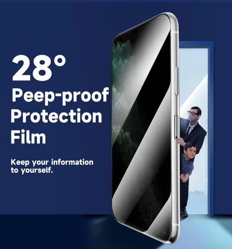 Miniatura 6 de MAGIC JOHN Paquete de 2 protectores de pantalla de vidrio para iPhone 11 Pro Max de 6.5 pulgadas, instalación automática de eliminación de polvo