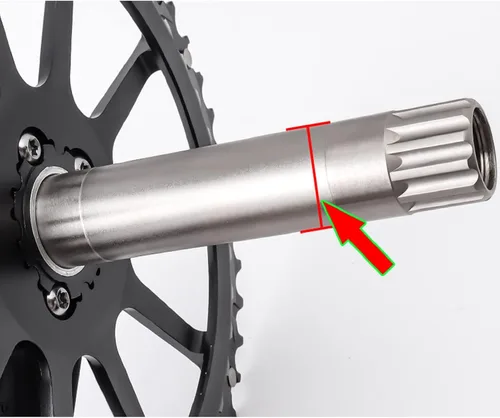 Miniatura 4 de Juego de 6 piezas de bicicleta inferior de la junta de manivela arandela aleación de aluminio rueda arandela espaciador espesor 0.004 in 0.008 in