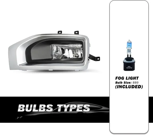 Miniatura 3 de SOCKIR Conjunto de faros delanteros y antiniebla para GMC YUKON SLT 2015-2020, SLE/Yukon XL SLT, SLE OE - Par de faros halógenos de fábrica, carcasa