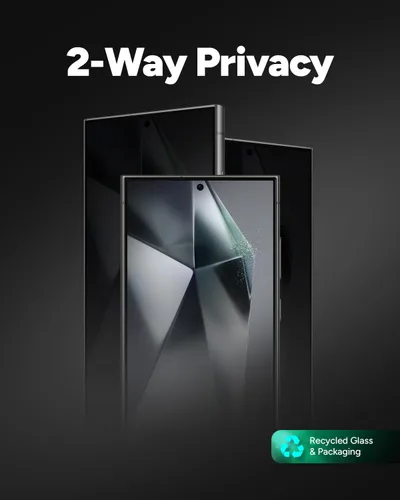 Miniatura 3 de ZAGG Fusion Privacy - Protector de pantalla para Google Pixel 9 / Pixel 9 Pro, polímero híbrido flexible, filtro de privacidad de 2 vías, protección