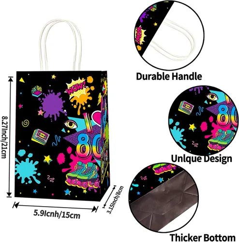Miniatura 3 de JAROVOKUWO 24 bolsas de cartón perfectas para niños, regalo de fiesta de fútbol, regalo de cumpleaños, suministros de decoración de fiesta deportiva