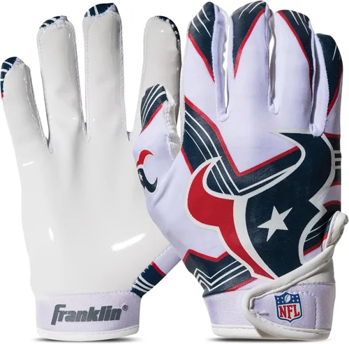 Miniatura 11 de Franklin Sports - Guantes de receptor de fútbol americano juvenil de la NFL, par de guantes de fútbol para niños con logotipos de equipos de la NFL