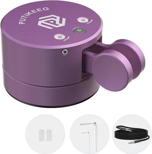 Miniatura 7 de Putikeeg Mini llave de código morse, pala doble CW con base magnética, paletas de retorno magnéticas, llave Lambic Morse para radioaficionado (gris)