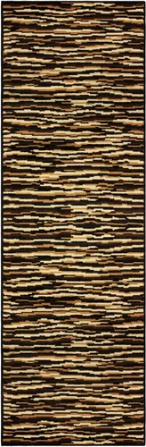 Miniatura 18 de Superior Alfombra de área de 2 x 3 pies y 0.394 in de altura con respaldo de yute, tejida a la moda y asequible colección Abner, color negro