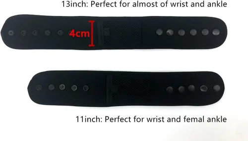 Miniatura 2 de Wanty Pulsera de brazo con hebilla ancha ajustable con bolsa de malla para Fitbit Inspire 3/Versa 4/Charge 3/Charge 6/Galaxy Fit3/FITVII/WHOOP 4.0