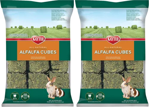 Miniatura 6 de Kaytee Cubos de alfalfa para conejos, cobayas y otros animales pequeños, 15 onzas