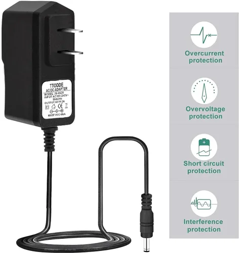 Miniatura 3 de Fuente de alimentación del adaptador AC/DC 6V 2A 12W 100-240V con enchufes de 0.157x0.067 in y 0.138x0.053 in - Cargador universal de dispositivo