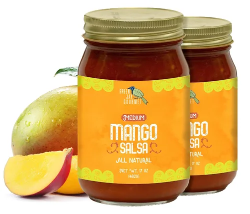Miniatura 6 de Salsa Gourmet Green Jay Blueberry - Salsa de Frutas con Sabor a Arándano - Salsa Picante de Calor Medio - Salsa Gourmet para Sumergir sin